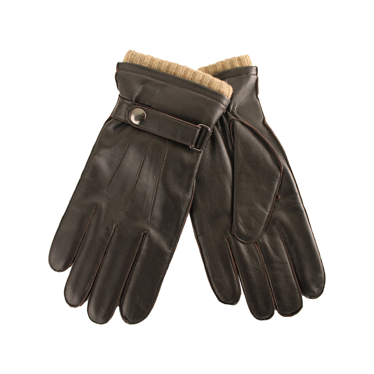 Nitzsche Accessoires Glattleder Handschuh mit Wollfutter für Herren Günstiger Verkauf