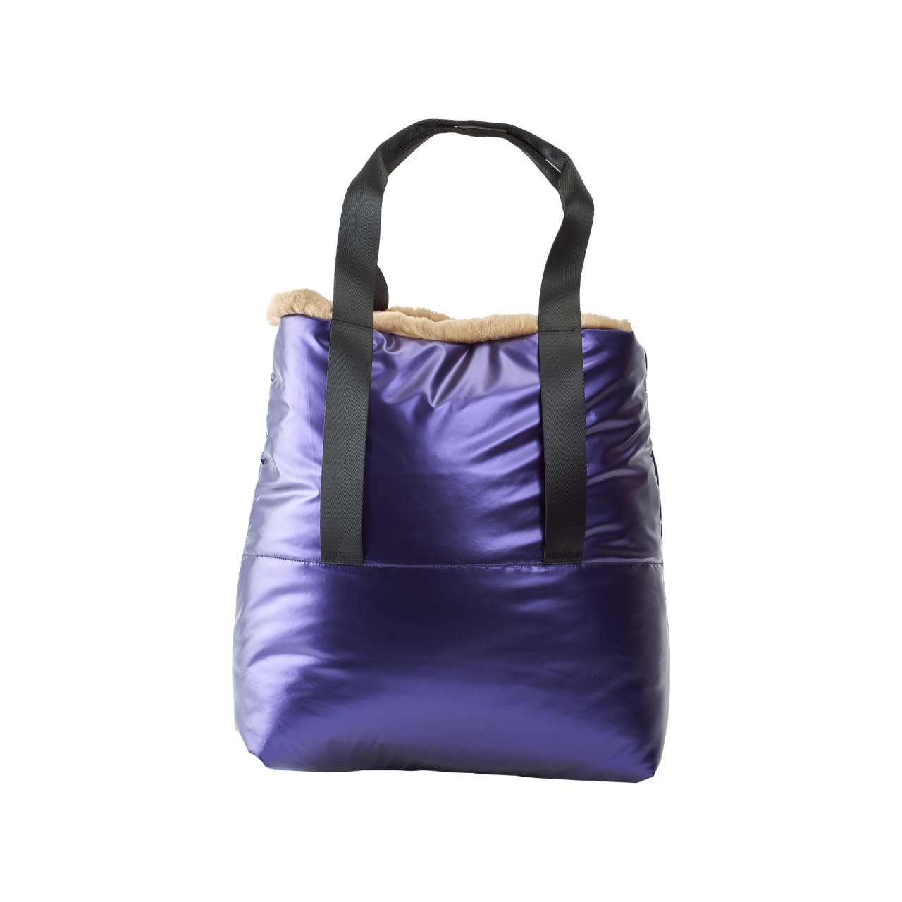 Nitzsche Accessoires Handtasche für Damen mit Plüsch-Außenseite Kauf eins, bekomm eins gratis