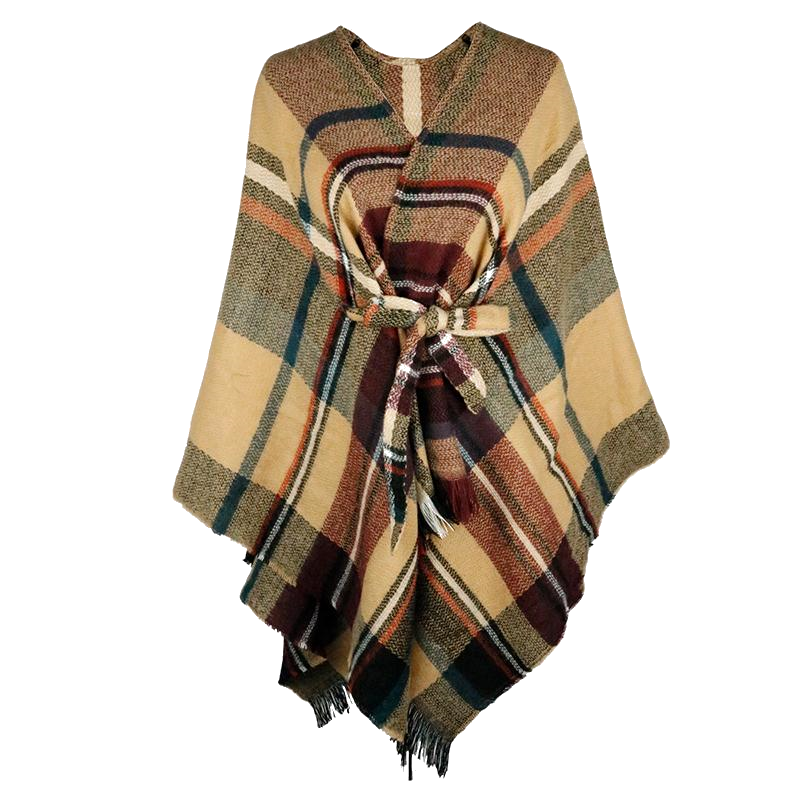 Nitzsche Accessoires Gewebter Damen Poncho VIP-Rabatte