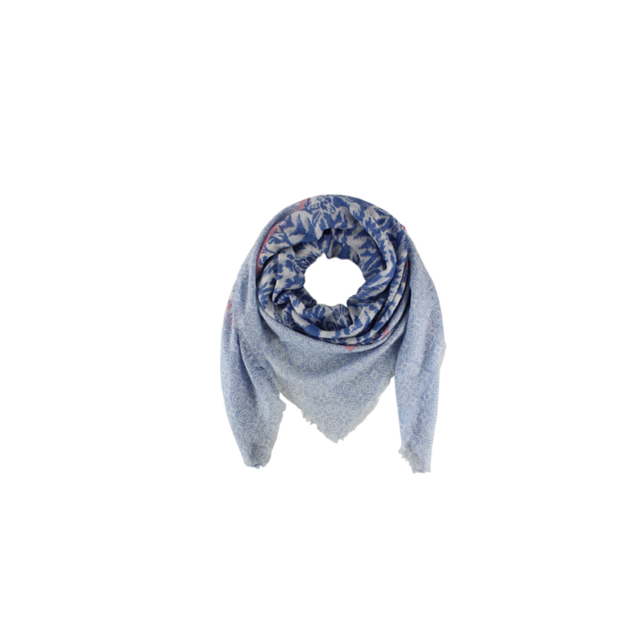 Nitzsche Accessoires Gemustertes, blaues Damen Tuch Schlussverkauf