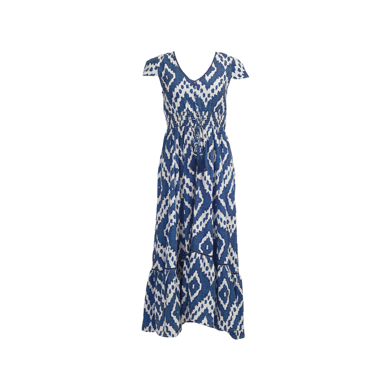 Nitzsche Accessoires Luftiges Maxi-Strandkleid mit Gummizug Fabrik Onlineshop