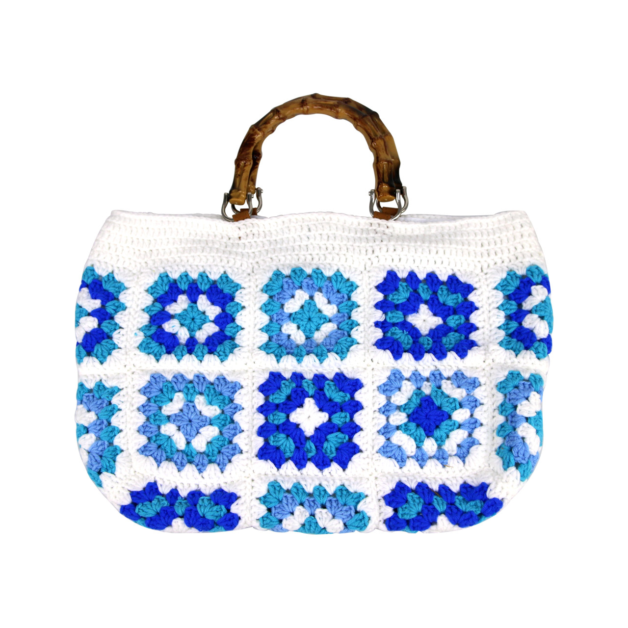 Nitzsche Accessoires Verspielte Häkeltasche mit Bambusgriff Muttertagsangebot