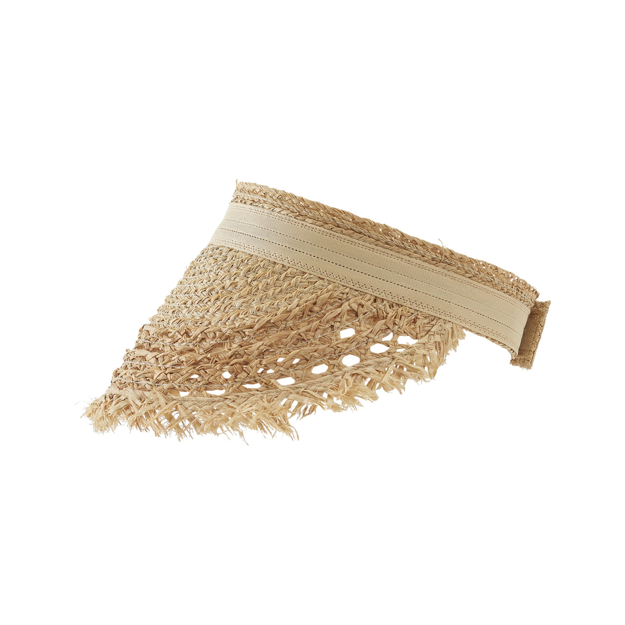 Nitzsche Accessoires Sommerlicher Visor mit Fransen aus Stroh Valentinstagsangebot