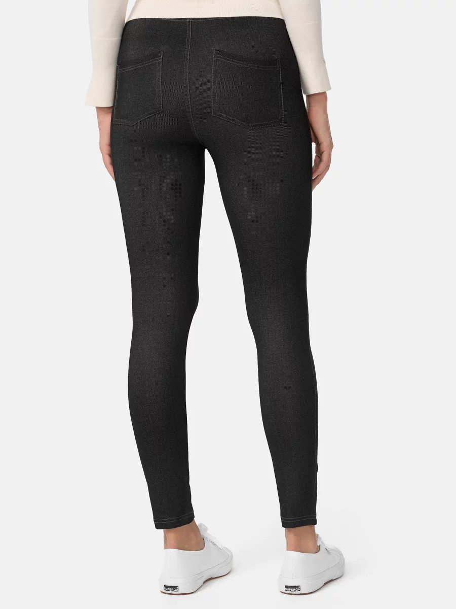 Nur Die Treggings in Jeans-Look - Relax & Go - schwarz - Größe 46-48 Fabrikladen