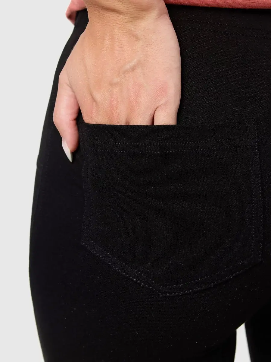 Nur Die Treggings Pure Black - Relax & Go - schwarz - Größe 44-46 Auslauf