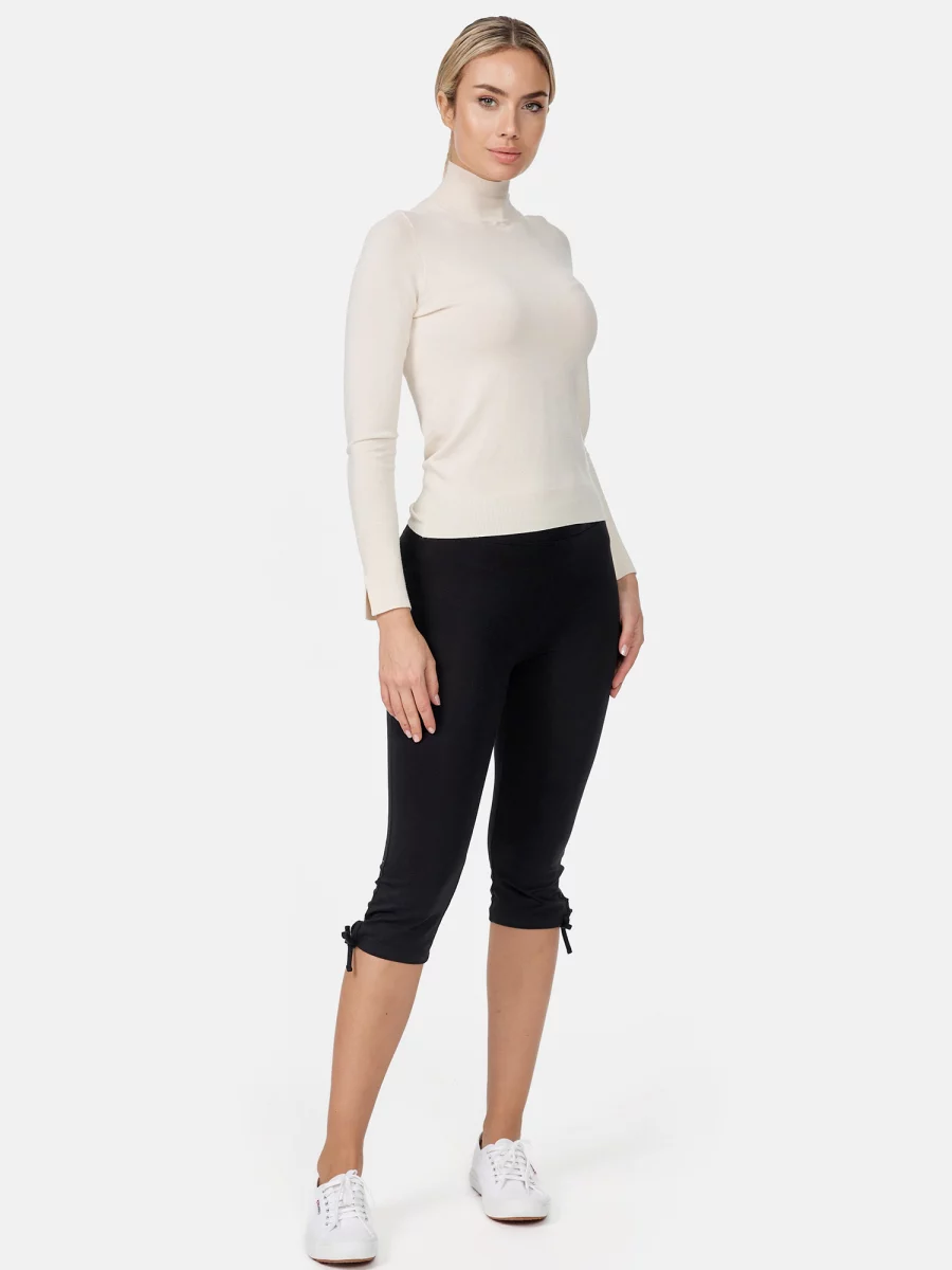 Nur Die Baumwoll Capri - Relax & Go - schwarz - Größe 36-38 Sonderangebot