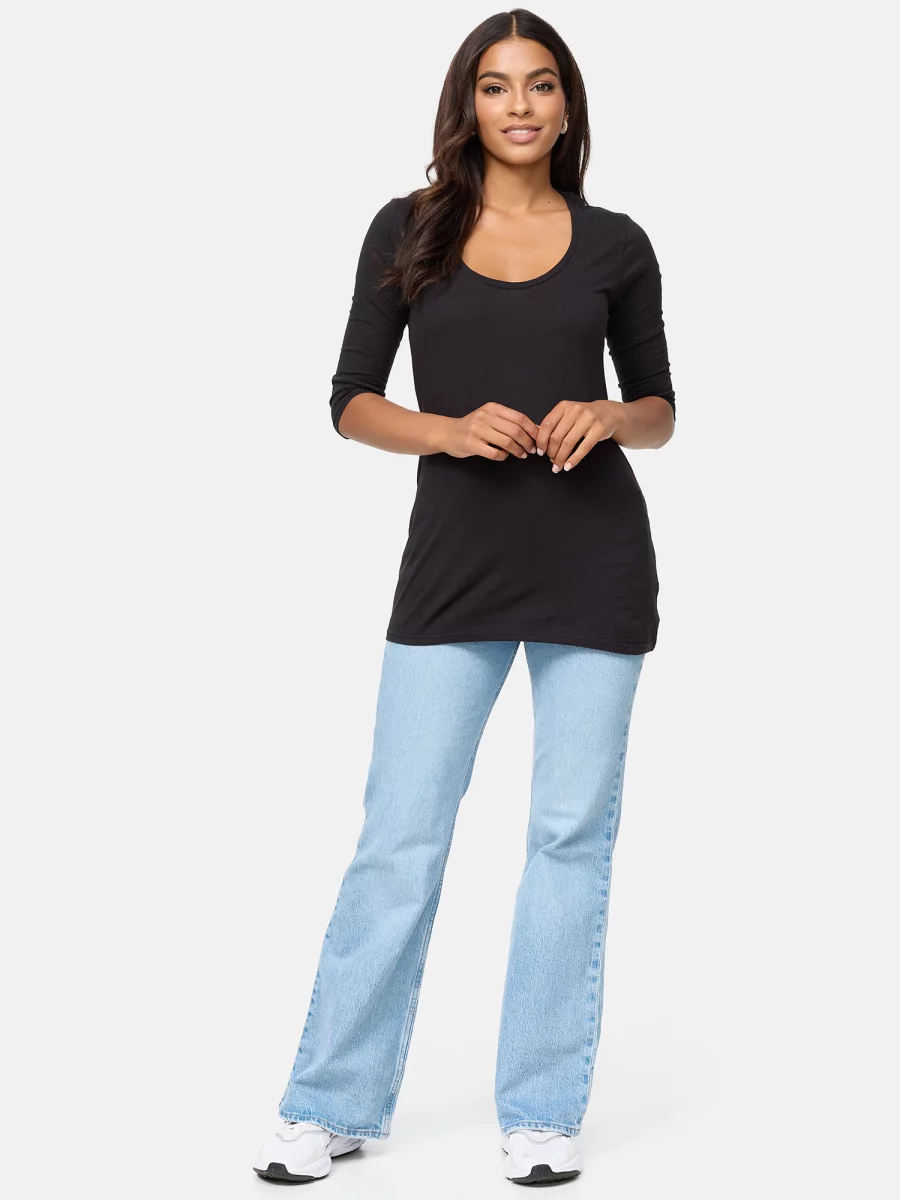 Nur Die Long-Shirt - Relax & Go - schwarz - Größe 48-50 Rabatt