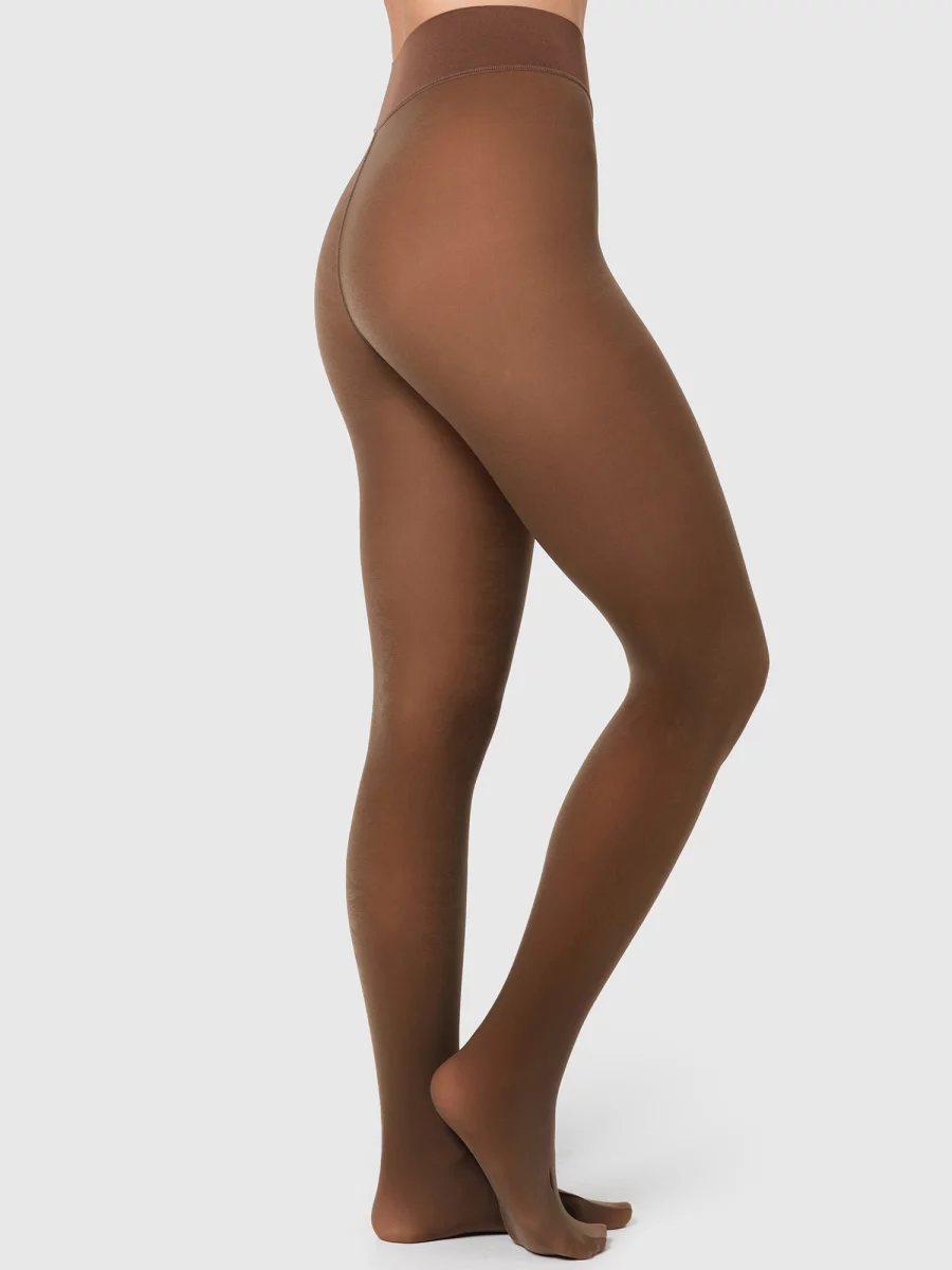 Nur Die Strumpfhose Warm & Transparent strapazierfähig 80 DEN - braun - Größe 40-44 Großer Ausverkauf