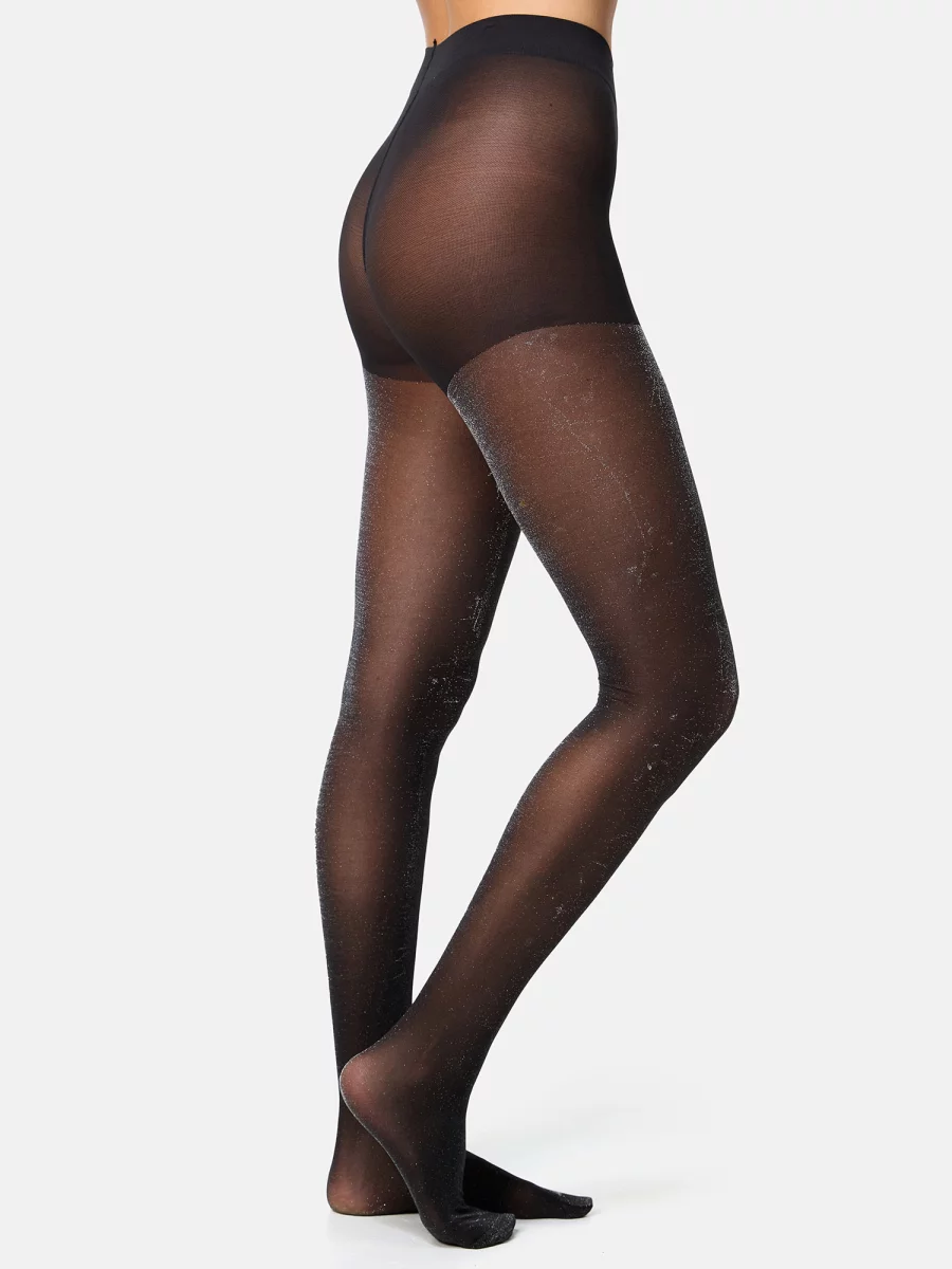 Nur Die Strumpfhose Glitzer 25 DEN - schwarz - Größe 42-44 Jubiläumsangebot