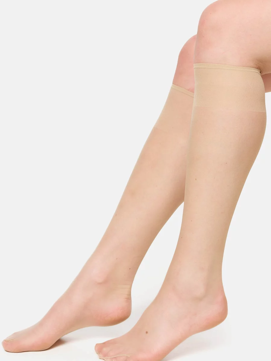 Nur Die Kniestrümpfe Seidenfein 15 DEN - teint - one size Zeitlich begrenztes Angebot