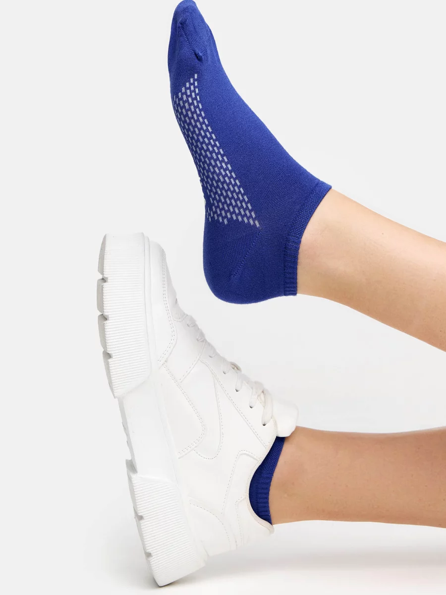 Nur Die Sneakersocke Bambus¹ - ultramarine - Größe 35-38 Räumungsverkauf
