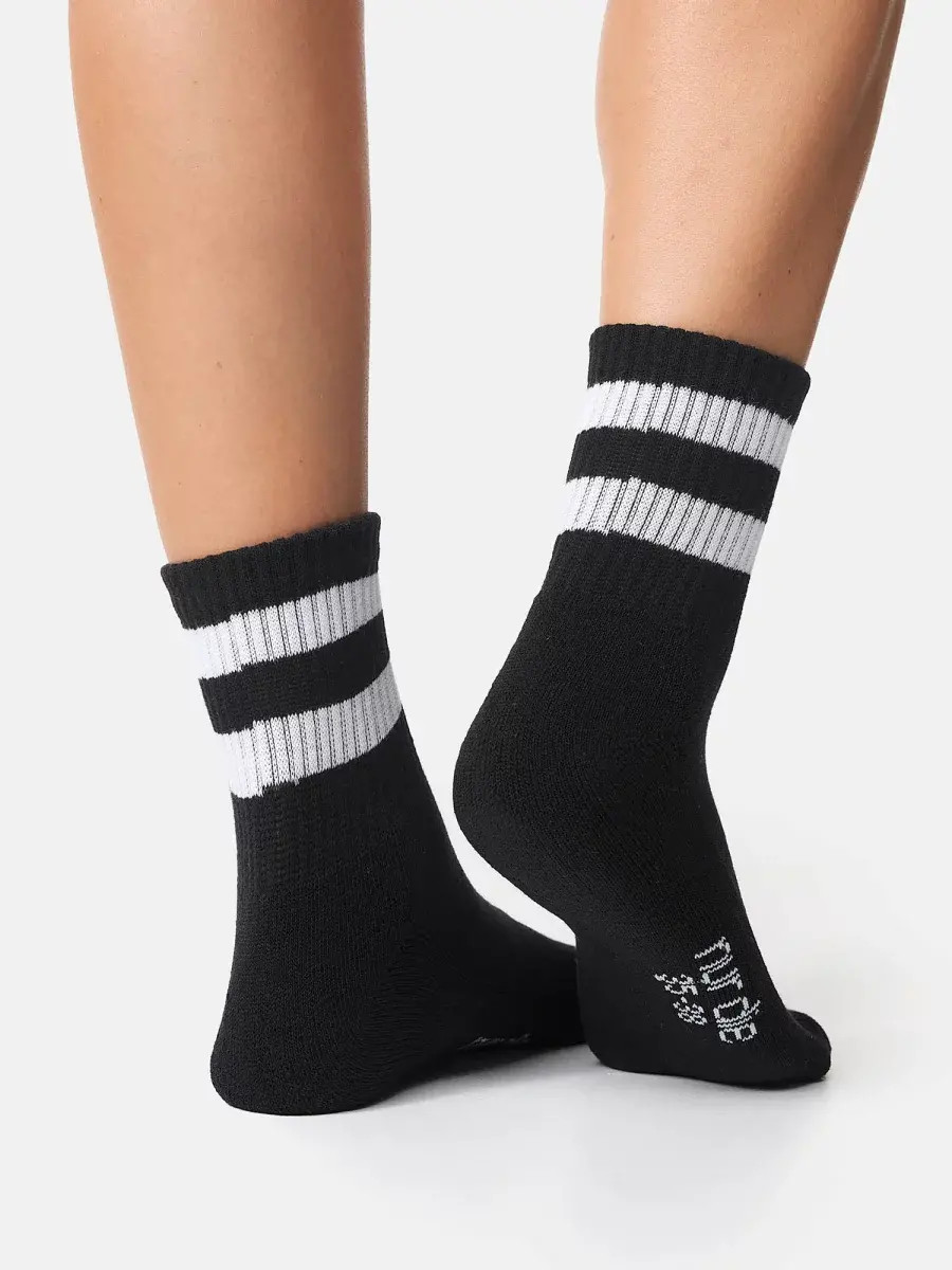 Nur Die Sport Kurzsocken 3er Pack - schwarz/grau - Größe 39-42 Riesige Ersparnisse