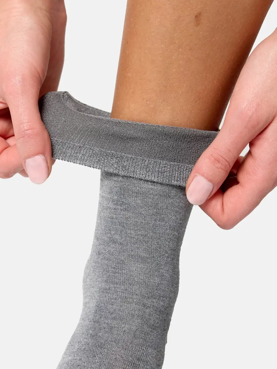 Nur Die Socke Komfort Bund Bambus¹ - hellgraumelange - 35-38 Letzter Tag