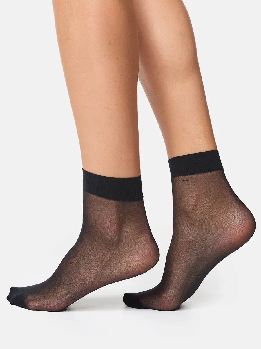 Nur Die Söckchen 20 DEN 2er Pack - schwarz - one size Bis zu 60% Rabatt