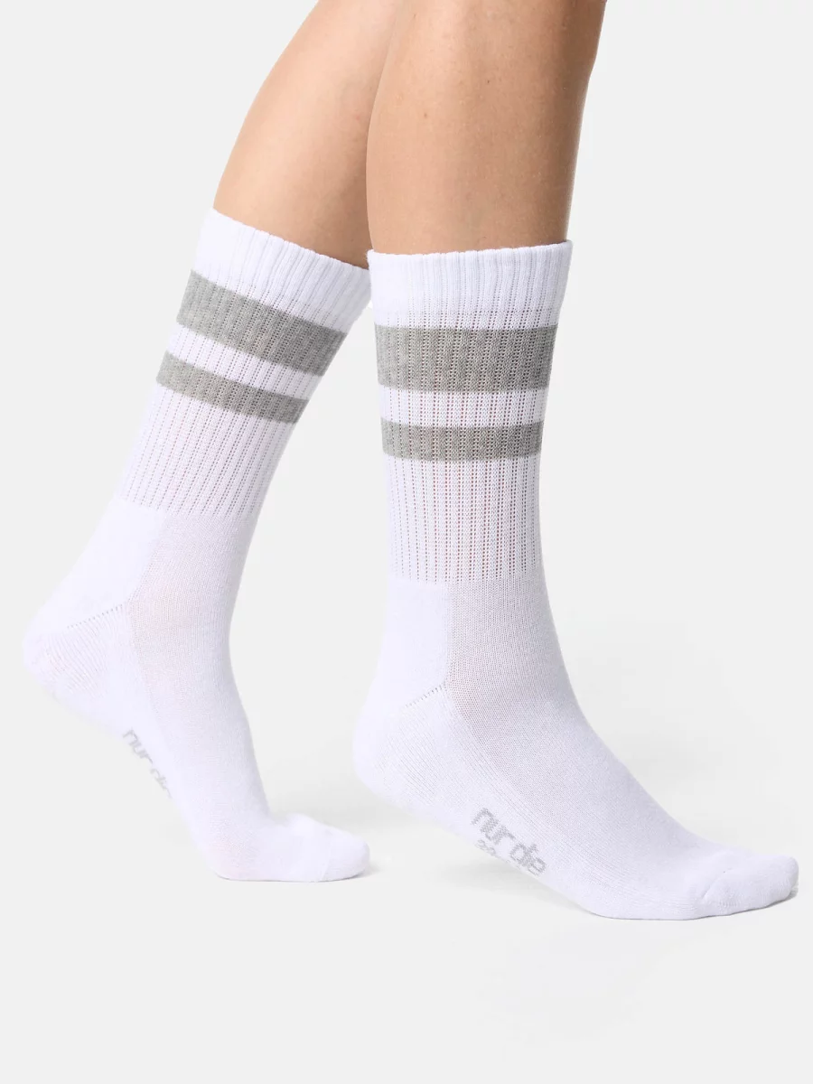 Nur Die Sport Socken 3er Pack - weiß/grau/schwarz - Größe 39-42 Kostenloser Versand international