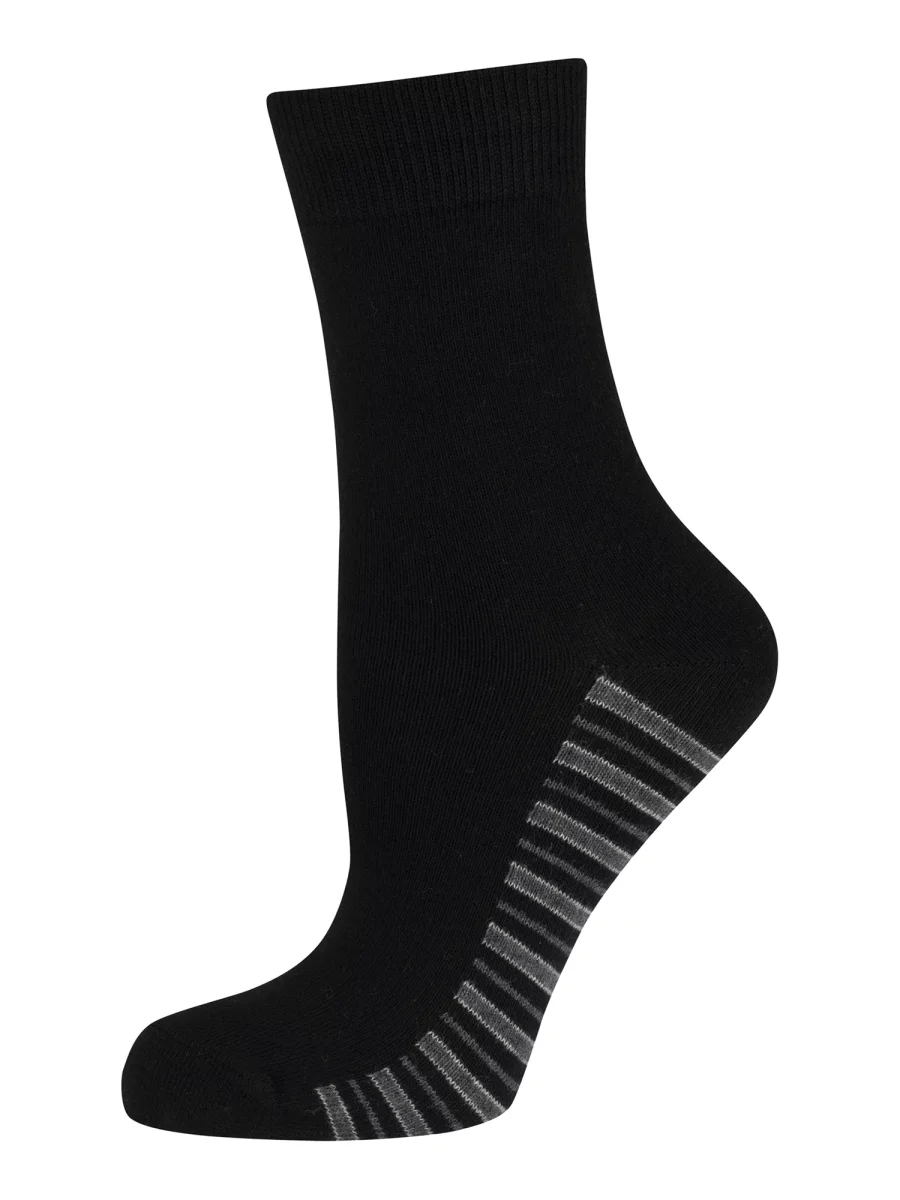 Nur Die Classic Baumwolle gemustert 2er Pack - schwarz Streifen - Größe 35-38 Speichern exportieren
