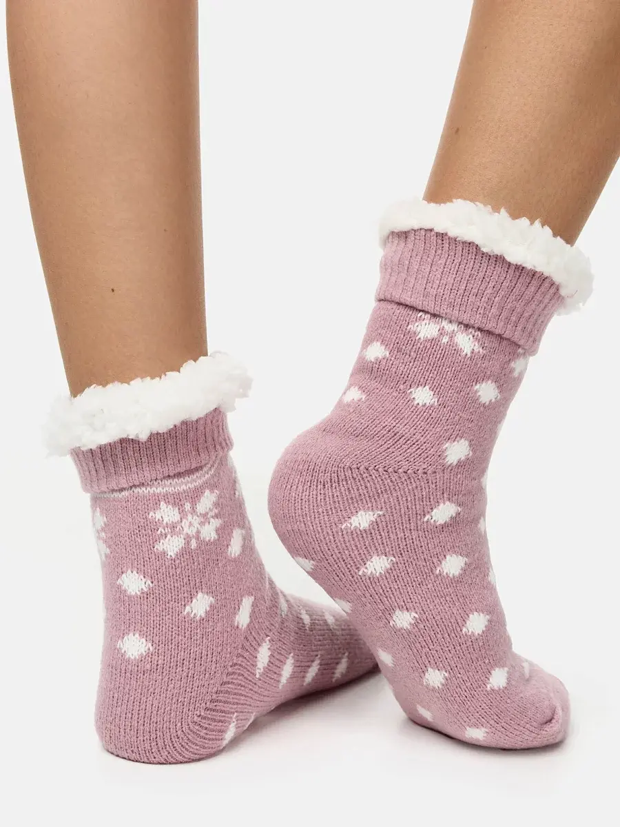Nur Die Flausch Socke - rosa gemustert - Größe 36-37 Hotsell