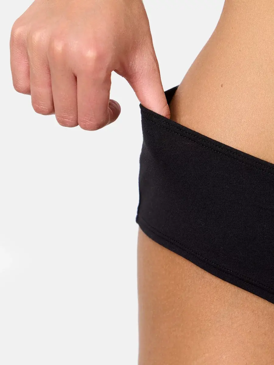 Nur Die Hipster Slip 2er Pack - schwarz - Größe 40-42 Fabrikpreis