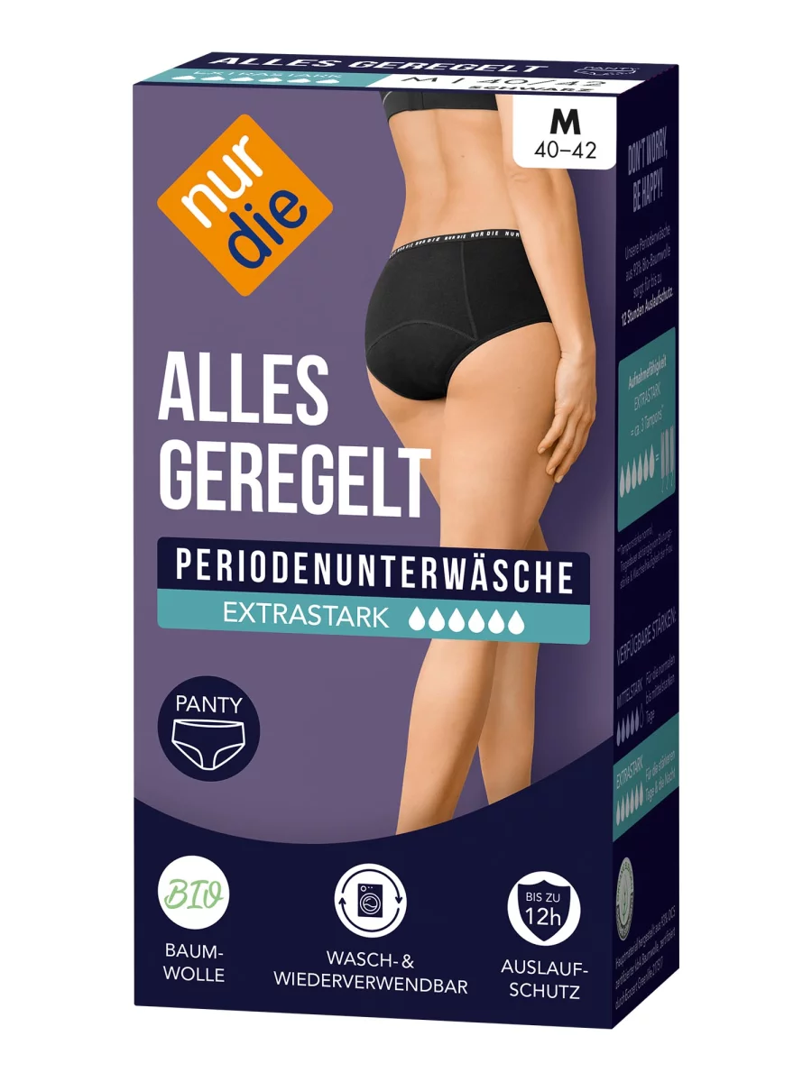 Nur Die Periodenunterwäsche Alles Geregelt Panty extrastark - schwarz - Größe 44-46 Rabatt