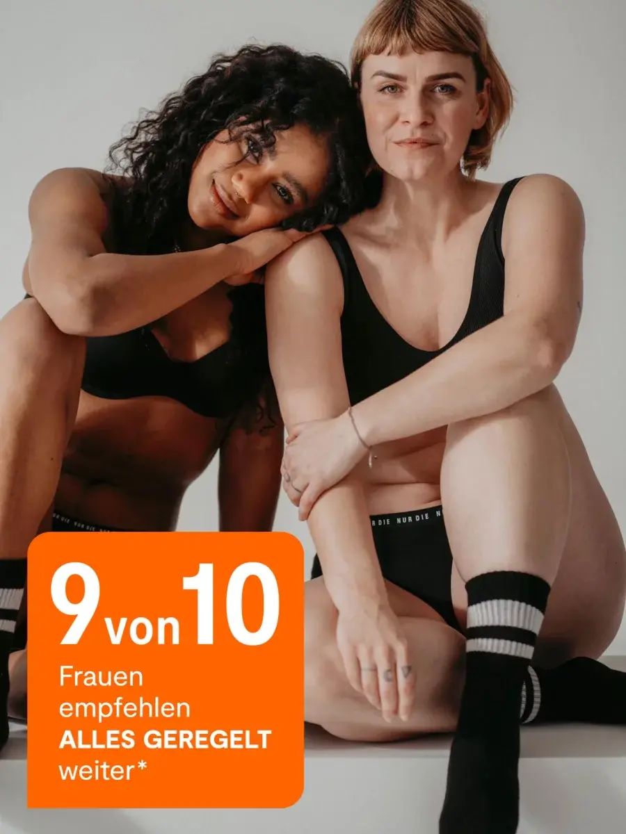 Nur Die Periodenunterwäsche Alles Geregelt Panty mittelstark - schwarz - Größe 44-46 Flash Sale