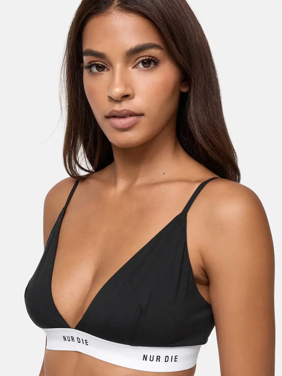 Nur Die Soft-BH 2-Pack Sportiv - schwarz/weiß - Größe 36-38 Zeitlich begrenztes Angebot