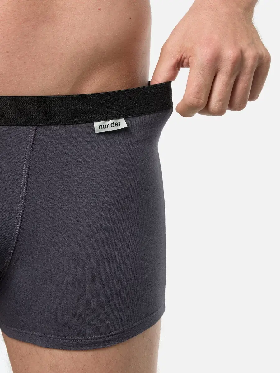 Nur Die Boxer Cotton Strech 3er Pack - navy/graumelange/grau - Größe 8 | XXL | 56 Kostenlose Rückgabe