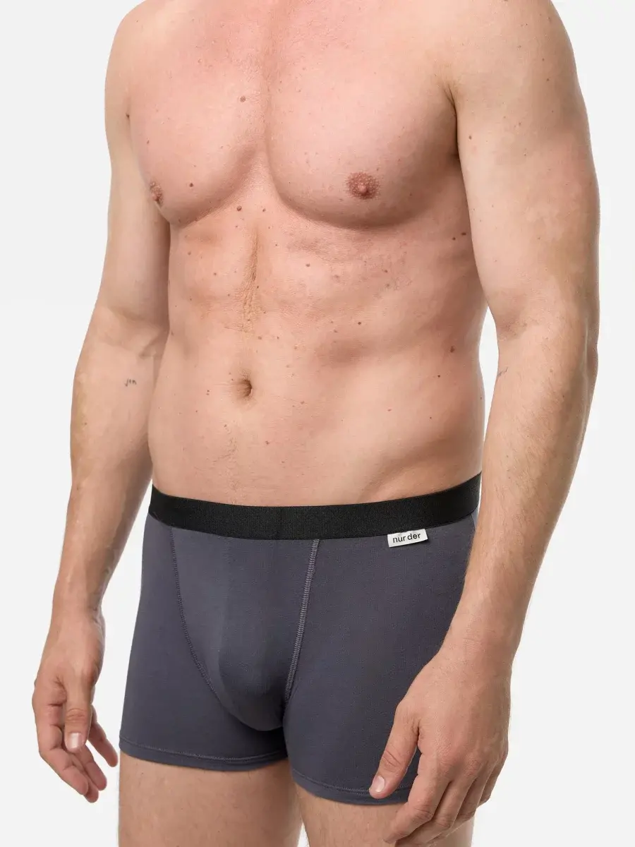 Nur Die Boxer Cotton Strech 3er Pack - navy/graumelange/grau - Größe 8 | XXL | 56 Kostenlose Rückgabe