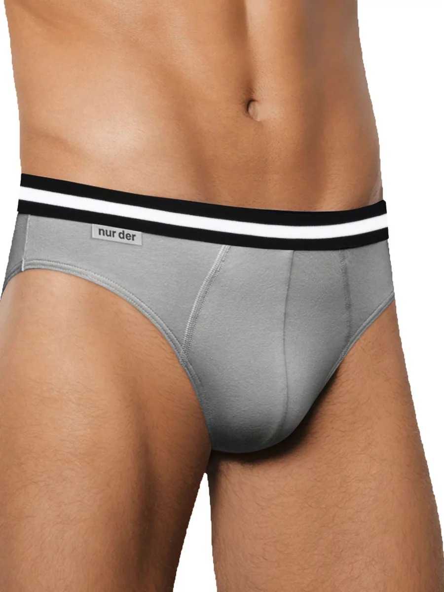 Nur Die Slip Cotton Stretch 2er Pack - hellgrau - Größe 6 | L | 52 Zeitbegrenzte Promotion