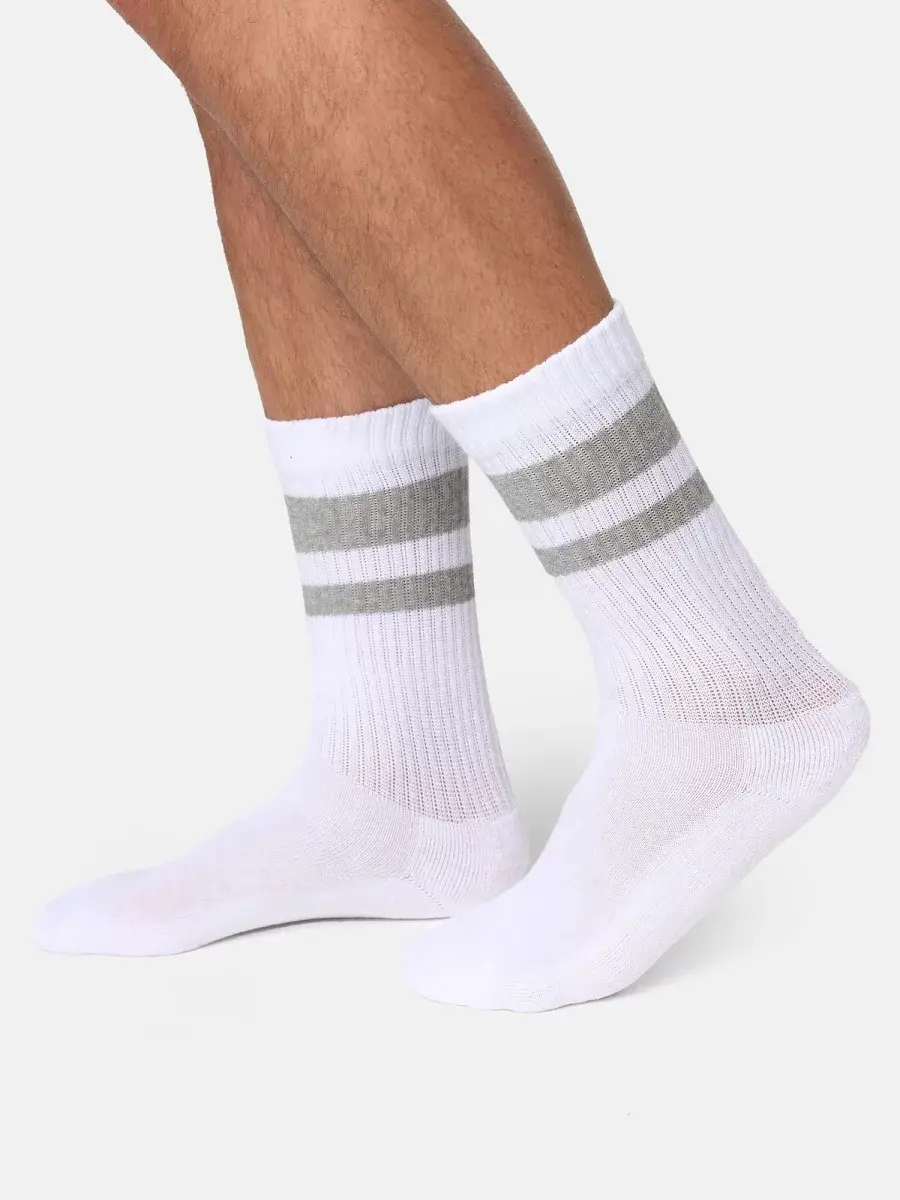 Nur Die Sport Socken 3er Pack - weiß/grau/schwarz - Größe 39-42 zollfrei