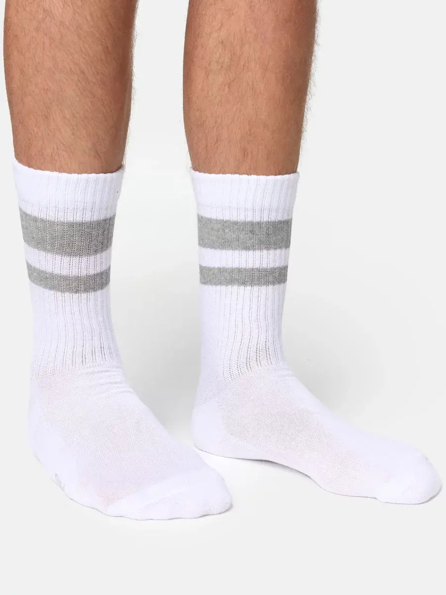 Nur Die Sport Socken 3er Pack - weiß/grau/schwarz - Größe 39-42 zollfrei