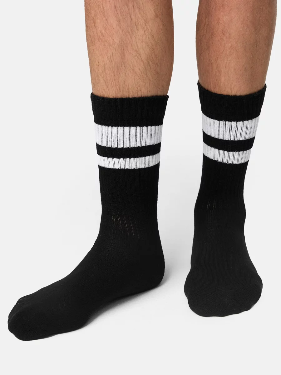 Nur Die Sport Socken 3er Pack - weiß/grau/schwarz - Größe 39-42 zollfrei
