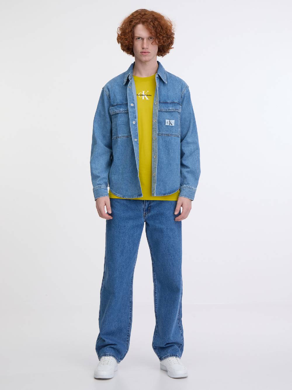 Calvin Klein Jeans Relaxed Denim Hemd Begrenztes Angebot