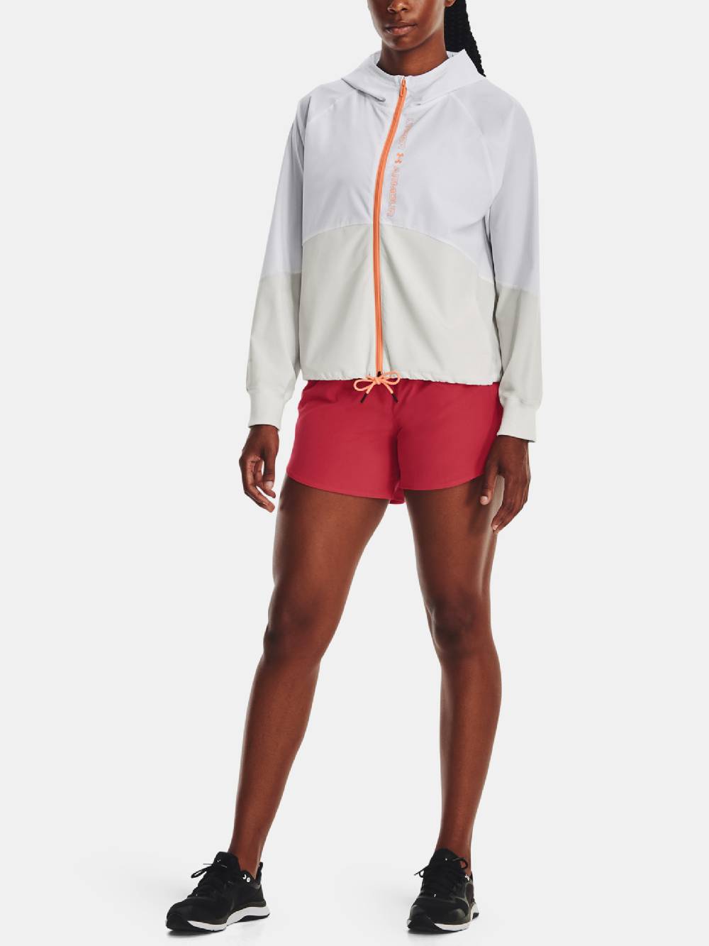 Under Armour Woven FZ Jacket-WHT Jacket Weihnachtsangebot