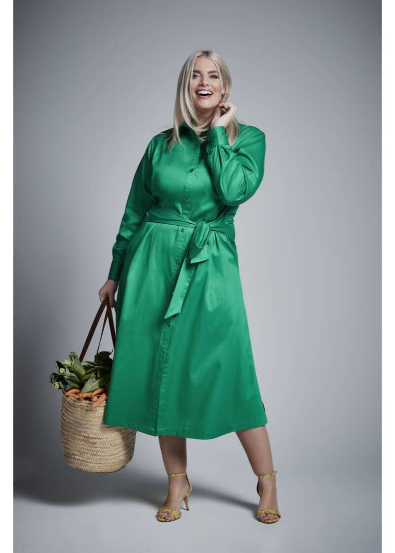 ROCK YOUR CURVES by Angelina Blusenkleid in GrünArtikelnummer RYC-LCAK-0459-650 Fabrik Onlineshop