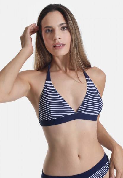 Sassamode Triangel Bikini-Top STRIPE PRINT Rabatt
