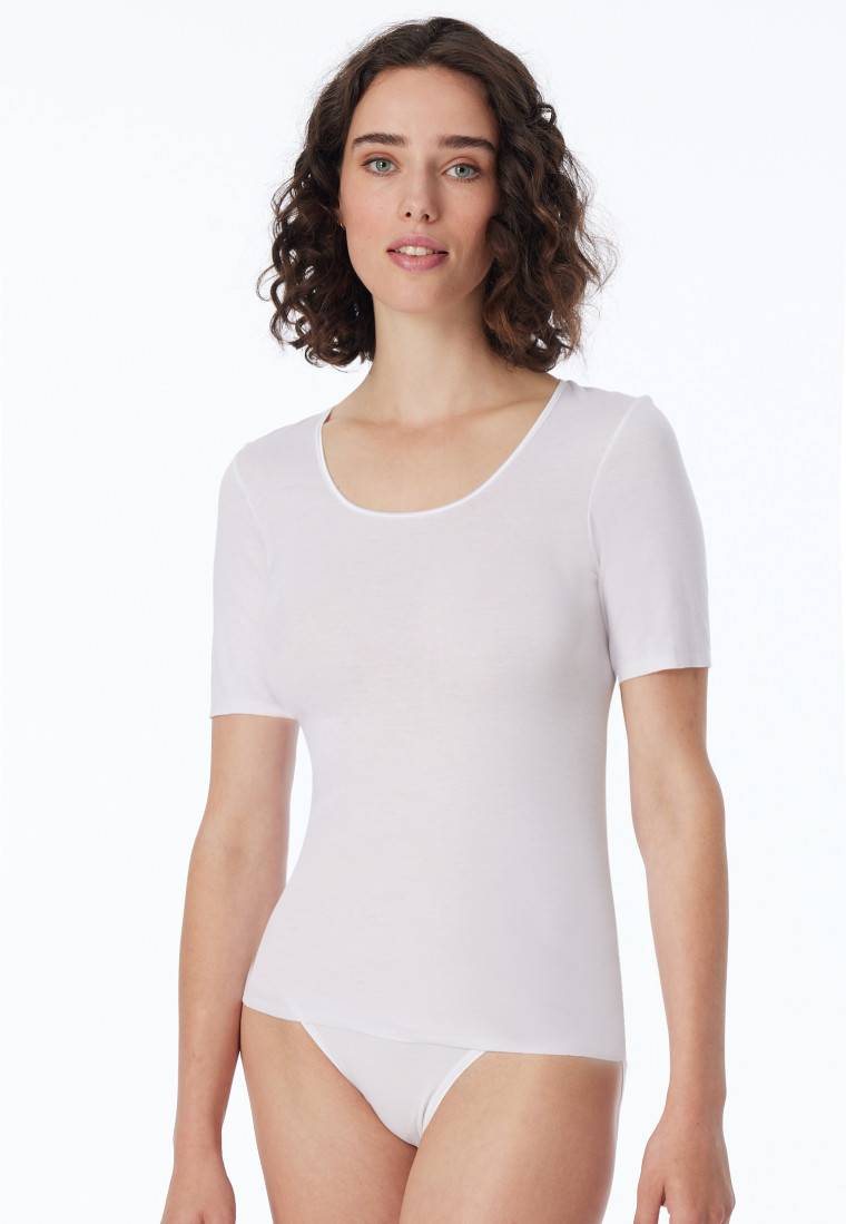 Schiesser Shirt kurzarm weiß - Luxury Speichern exportieren