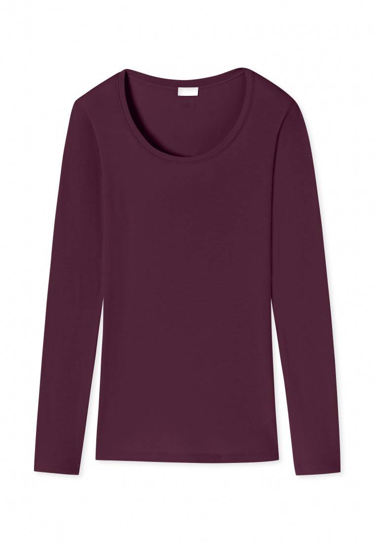 Schiesser Shirt langarm pflaume - Revival Martina Outlet