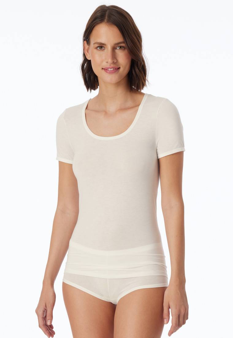 Schiesser Shirt kurzarm naturweiß - Personal Fit Blitzverkäufe