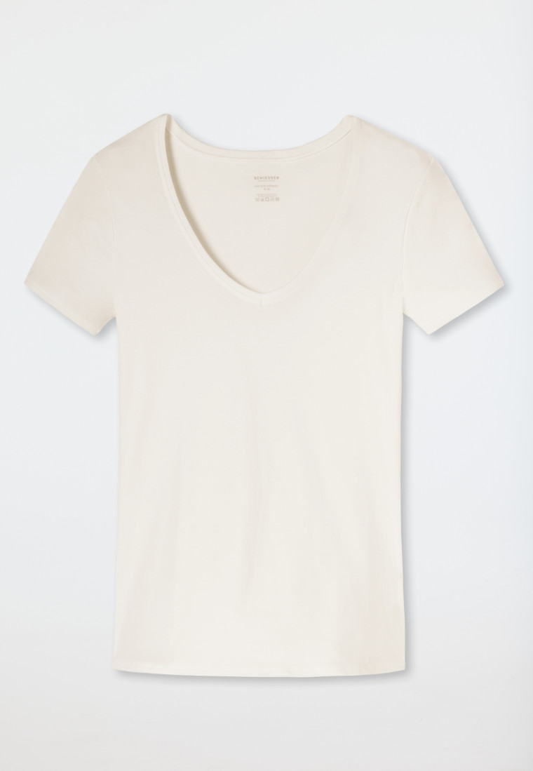 Schiesser Shirt kurzarm Feinripp sekt - Naturschönheit Limitierter Zeitrabatt