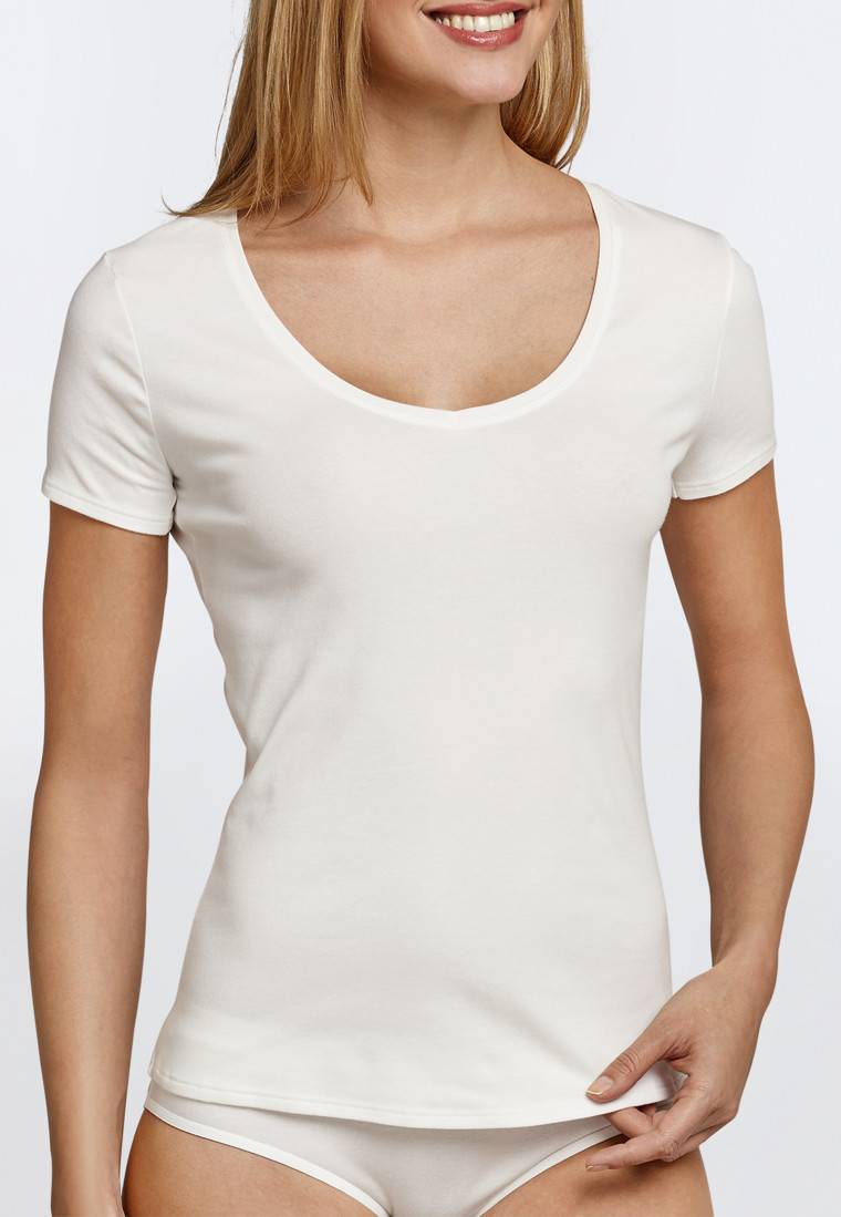 Schiesser Shirt kurzarm Feinripp sekt - Naturschönheit Limitierter Zeitrabatt