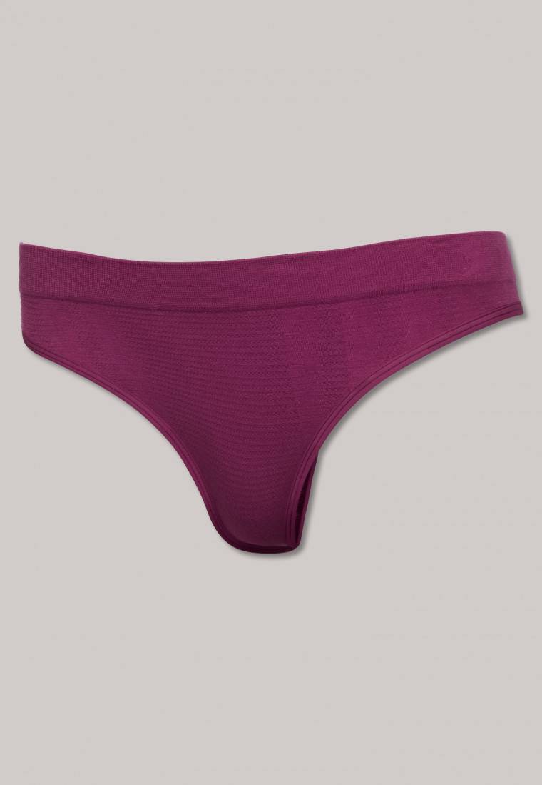 Schiesser Thong seamless Bambus beere - Active Mesh Bamboo Preisnachlass