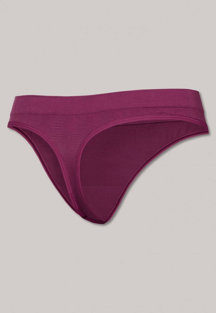 Schiesser Thong seamless Bambus beere - Active Mesh Bamboo Preisnachlass
