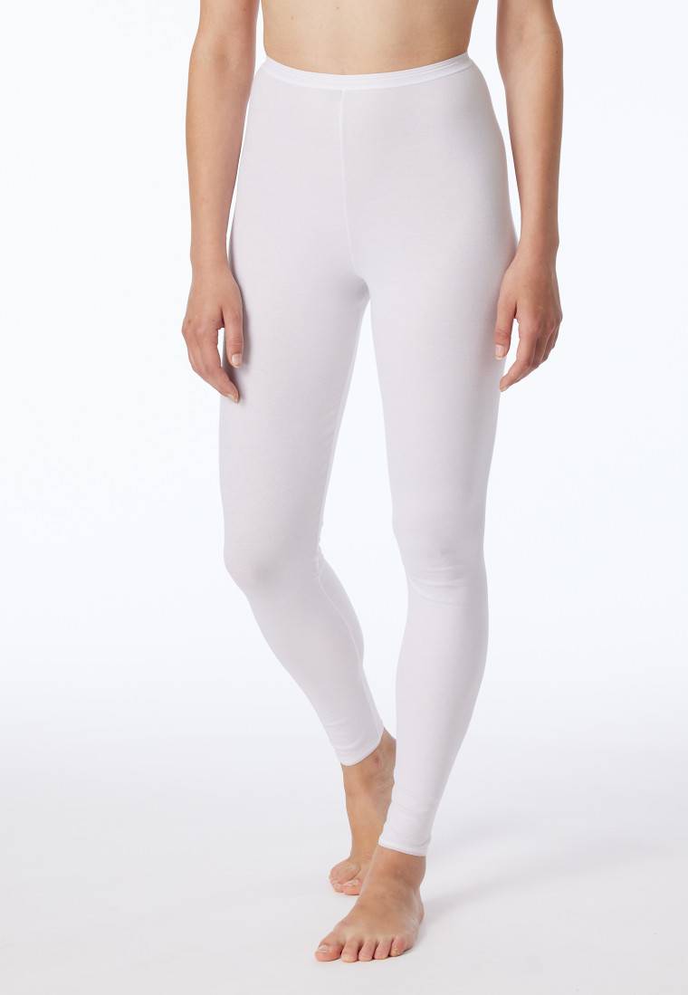 Schiesser Leggings weiß - Luxury Lagerräumung