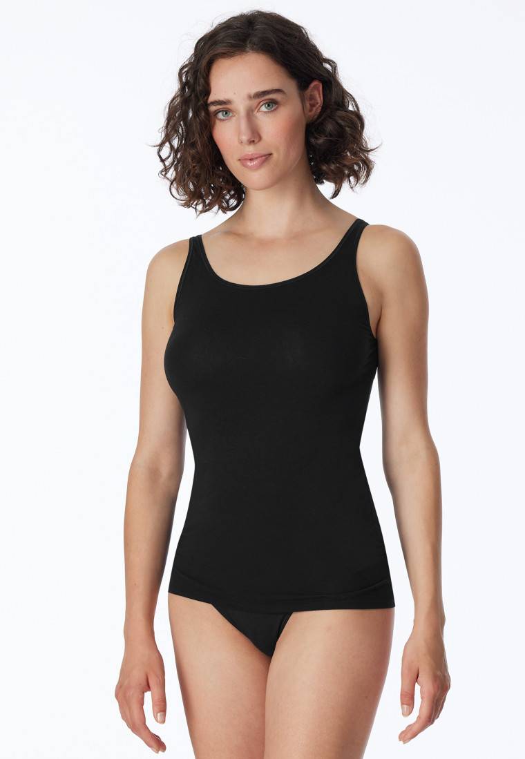 Schiesser Top 2er-Pack Organic Cotton schwarz - 95/5 Zeitlich begrenztes Angebot