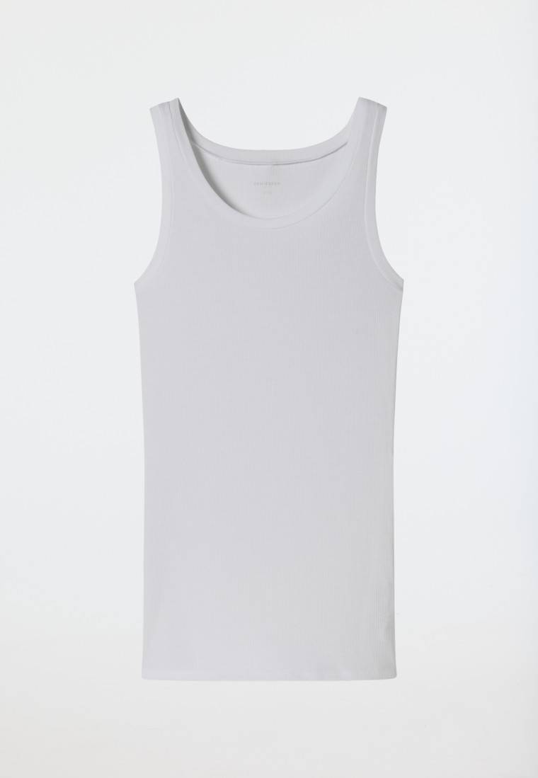 Schiesser Tanktop Doppelripp Organic Cotton weiß - Pure Rib Bis zu 50% Rabatt