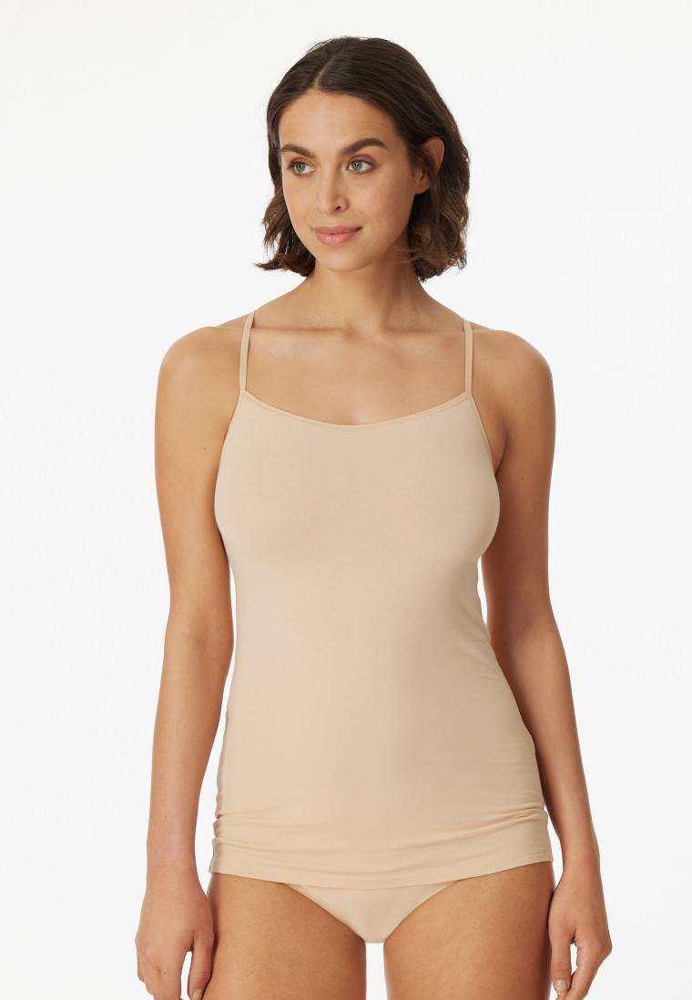 Schiesser Spaghetti-Top 2er-Pack Organic Cotton sand - 95/5 Bis zu 65% Rabatt