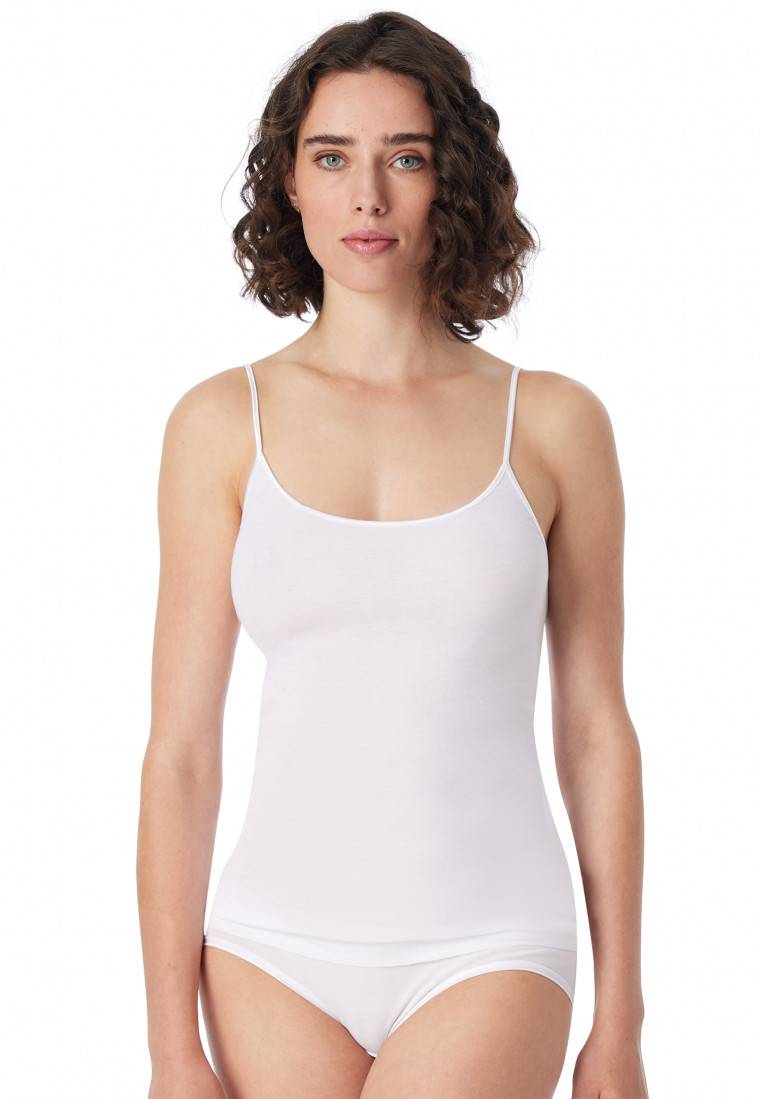 Schiesser Spaghetti-Top weiß - Luxury Bis zu 55% Rabatt