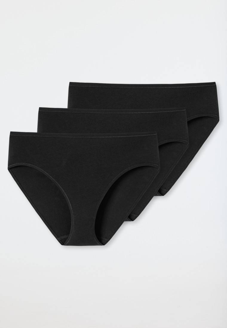 Schiesser Slips 3er-Pack schwarz - Essentials Black Friday Preise