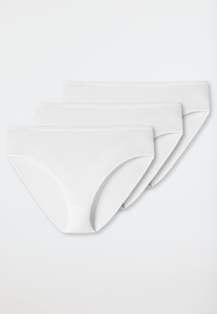 Schiesser Slips 3er-Pack weiß - Essentials Im Verkauf