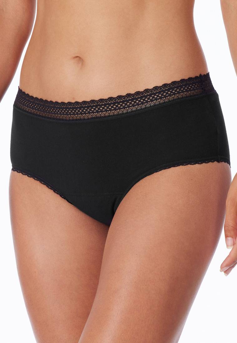 Schiesser Periodenpantys 2er-Pack Spitze schwarz - Secret Care 2025